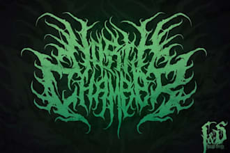 make killer rock and metal band logo design