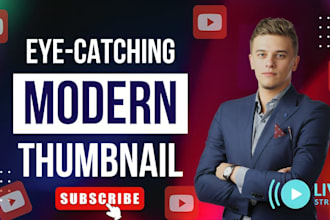 design eye catching and amazing you tube thumbnail
