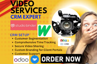 setup video services studiobinder wipster frame io shift ziflow capsule pro crm