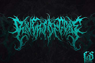 draw and design metal, death metal, slamming and brutal logo for you