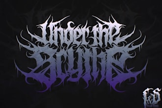 design a brutal death metal logo