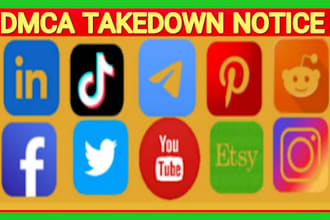 takedown remove delete fake impersonating profiles accounts harmful post by dmca