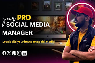 be your social media marketing manager, page setup and content creator