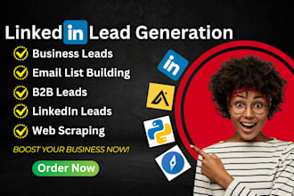 do b2b lead generation, email list, prospect list and linkedin leads provide