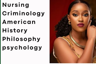 research, content in nursing, psychology, american history and criminology