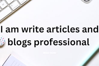 article and blog writer