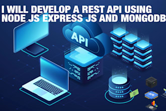 develop backend API with node js express js and mongodb