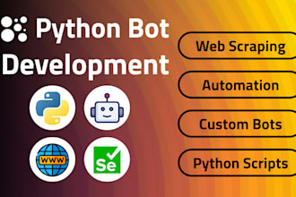 do python script bot development web scraping