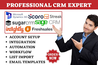 setup streak scoro sugar crm sage crm insightly freshsales microsoft dynamic 365