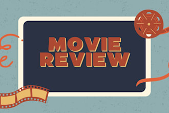 write a film review or movie review from a unique point of view