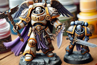 paint miniatures for warhammer 40k