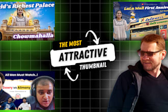 design attractive youtube thumbnail to boost views