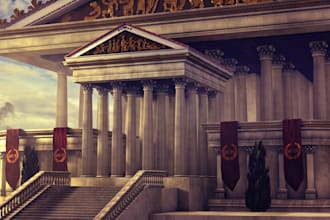 model and texture high fidelity aaa game ready 3d environment assets