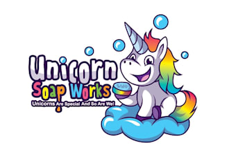 design unique soap company kids logo