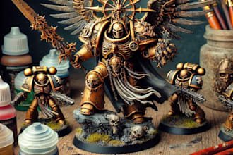 paint your miniatures from warhammer 40k, age of sigmar