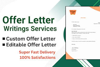 deliver high quality, custom offer letters quickly