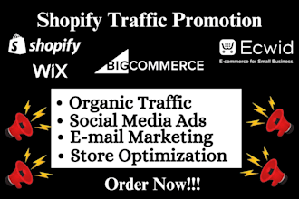 do shopify website promotion seo optimization shopify ecommerce marketing