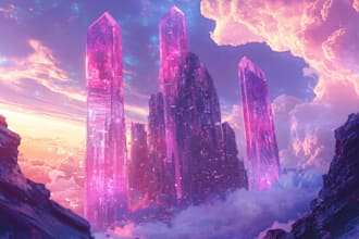 make a sci fi and cyberpunk futuristic city art