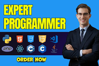 do java, cpp, c, javascript and python programming and coding projects
