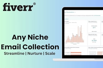 do email collection and provide active emails for niche marketing