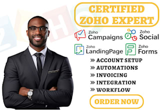 setup zoho social zoho survey landing page zoho sites zoho forms zoho campaigns