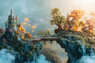 create magical fantasy landscapes in midjourney