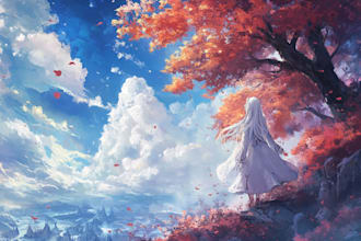 draw fantasy concept landscape illustrations