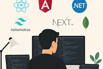 create custom websites using react angular dotnet and javascript