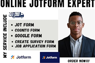 do online jotform, cognito automation work flow, typeform, job registration form