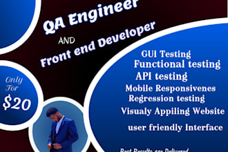test websites, mobile apps and software applications