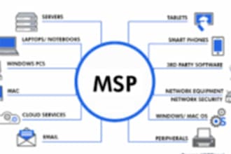 provide the IT support server admin network infrastructure