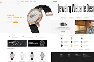 design profitable jewelry shopify store, jewelry website, fashion shopify store
