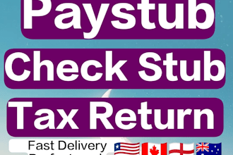 make professional paystub, checkstub and payslip