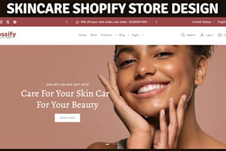 skincare shopify store beauty website skincare shopify website skincare store
