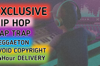 produce high quality hip hop rap beats for you in 24h