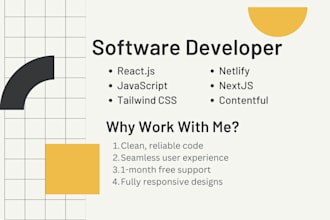 design a custom HTML website front end and full stack development