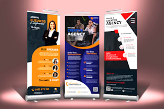 create signage billboard roll up banner and yard sign design