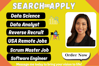 search and apply data science data analyst software engineer USA job application