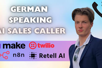 create a german speaking ai sales caller