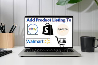 add product listing to ebay amazon shopify and woocommerce