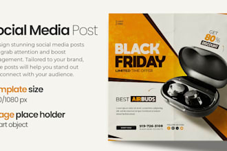 design electronics discount banner or sale post for instagram, facebook