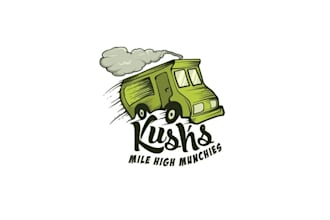 make surprising modern food truck logo