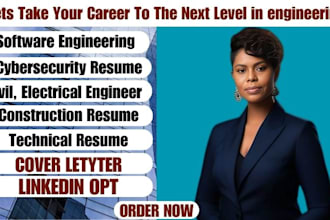 write software engineering, tech, electrical, civil, mechanical, chemical resume