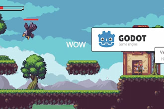 develop a custom 2d or 3d game using godot engine