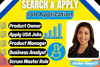 search and apply business analyst product manager scrum master jobs application