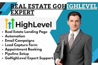 set up gohighlevel for your real estate agency ghl landing page email campaigns
