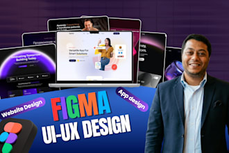 do figma website design, figma design, figma landing page, website ui ux design