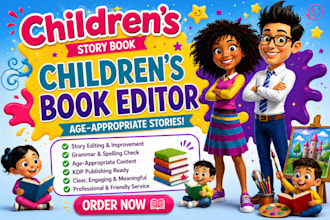 be your children book editor, proofread kids book and format kids picture book