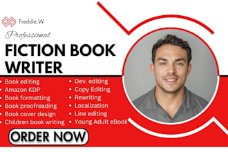 be fiction ghostwriter, children book editor book formatting, proofread, editing