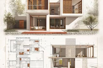 draft 2d floor plans, sections, elevations cad in 10 hours fast top rated seller